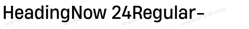 HeadingNow 24Regular字体转换